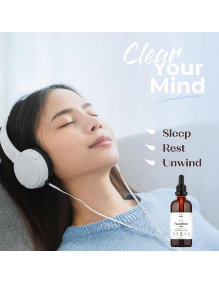 Tintura de Flor de Pasión Herbity 100 ml - Sin Alcohol, Vegano