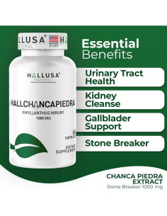 Suplemento Chanca Piedra 1000 mg Hallusa Natural - 60 Cápsulas 2