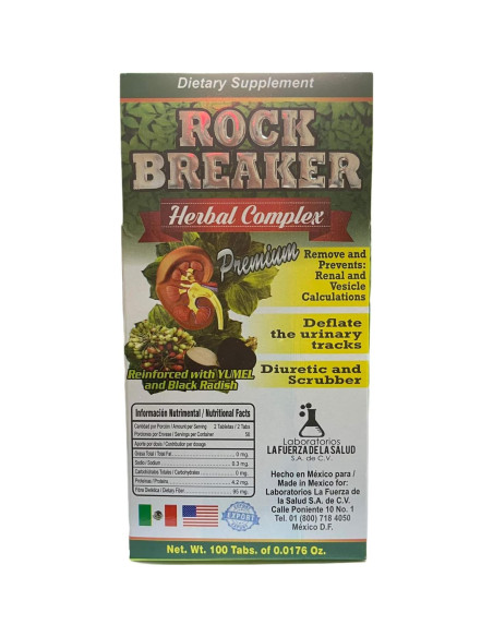 Rompe Piedras Herbal NaturaMex 100 Tabletas Yumel Rábano Negro