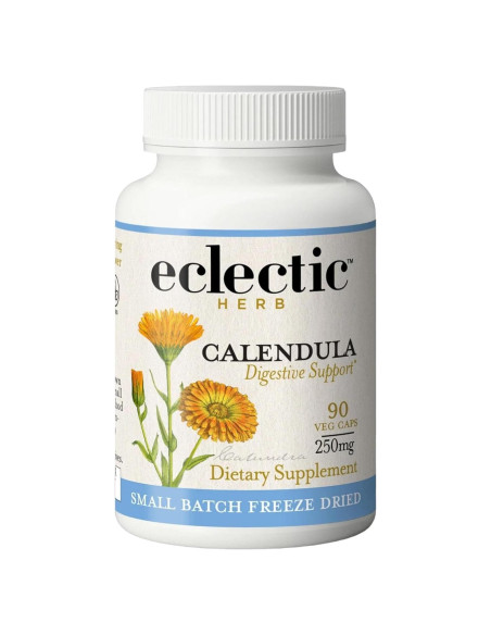 Cápsulas de Caléndula Ecléctica 90 CT - Suplemento Herbal Vegano