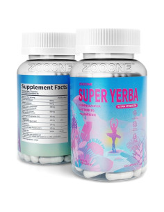 Cápsulas de Yerba Mate Zooone - Suplemento Energético 120 Unidades