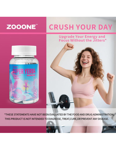 Cápsulas de Yerba Mate Zooone - Suplemento Energético 120 Unidades