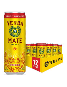 Yerba Mate Carbonatada Guayakí Arándano Granada 355ml x12