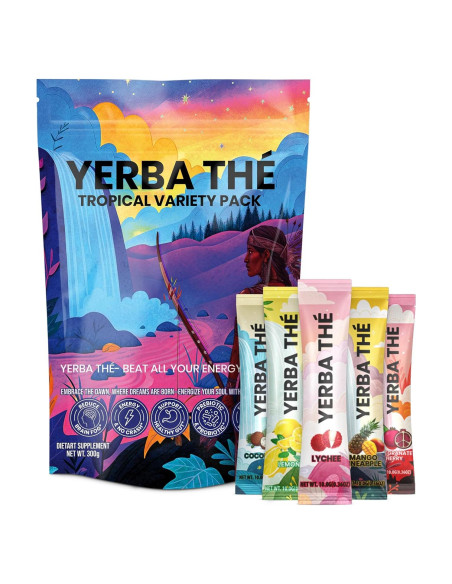 Polvo de Té de Yerba Mate Diosa Antigua 30 Sobres Energía Limpia