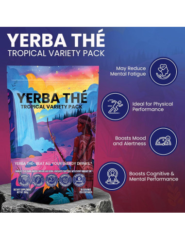 Polvo de Té de Yerba Mate Diosa Antigua 30 Sobres Energía Limpia