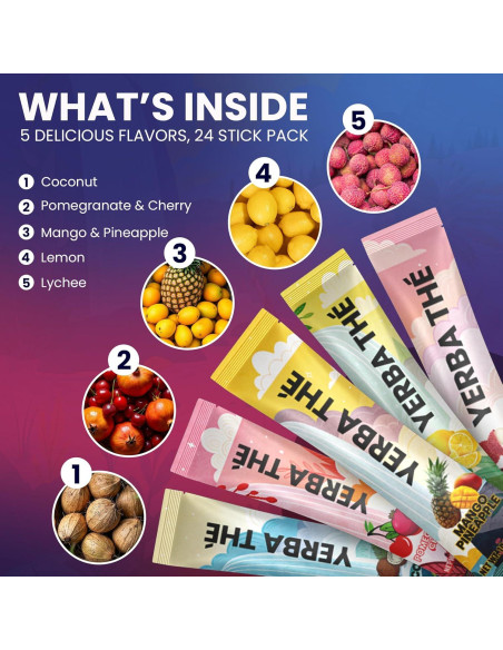 Polvo de Té de Yerba Mate Diosa Antigua 30 Sobres Energía Limpia