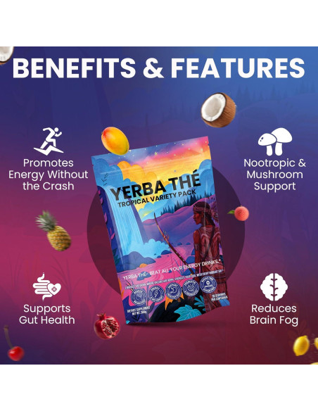 Polvo de Té de Yerba Mate Diosa Antigua 30 Sobres Energía Limpia