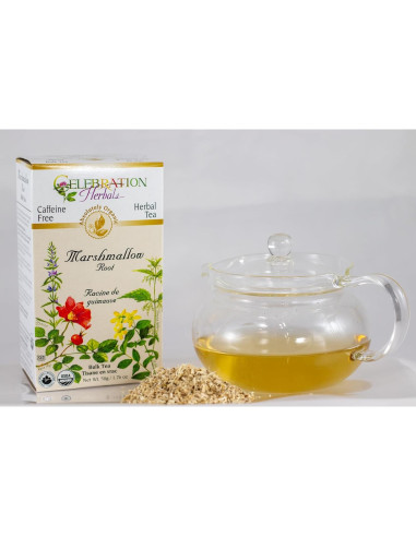 Té de Raíz de Malvavisco Orgánico a Granel 49.6 g - Celebración Herbales