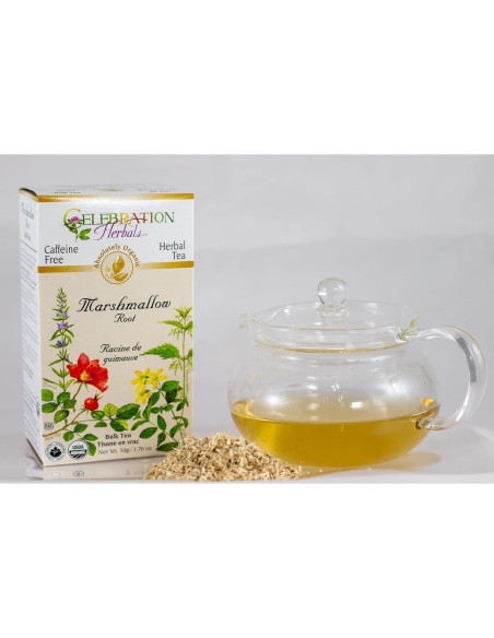 Té de Raíz de Malvavisco Orgánico a Granel 49.6 g - Celebración Herbales