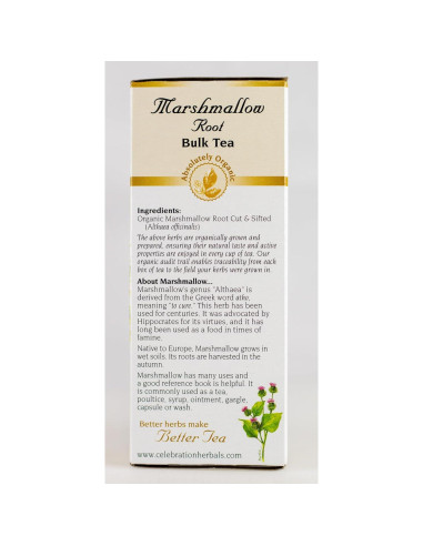 Té de Raíz de Malvavisco Orgánico a Granel 49.6 g - Celebración Herbales