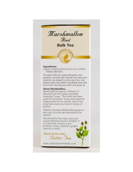 Té de Raíz de Malvavisco Orgánico a Granel 49.6 g - Celebración Herbales