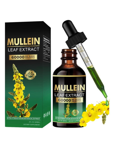 Gotas de Mullein 59.15 ml - Extracto Herbal para Pulmones