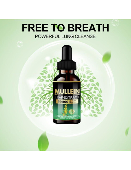 Gotas de Mullein 59.15 ml - Extracto Herbal para Pulmones