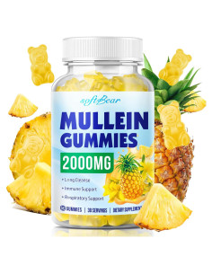 Gomas de Mullein Softbear 2000mg para Pulmones 60 Unidades