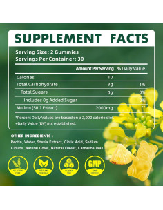 Gomas de Mullein Softbear 2000mg para Pulmones 60 Unidades 2