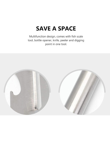 Cuchillo Pelador Multifuncional BESTonZON Acero Inoxidable 2 Pcs