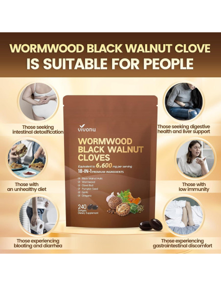 Cápsulas Digestivas 18 en 1 VivoNu 240 Geles Blandos 6600mg