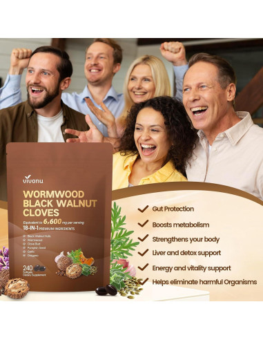 Cápsulas Digestivas 18 en 1 VivoNu 240 Geles Blandos 6600mg