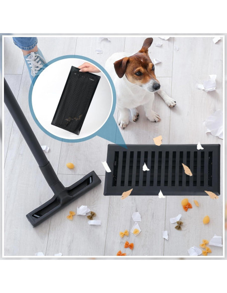 Juego de 12 rejillas de piso Baquler 10x25 cm con filtros