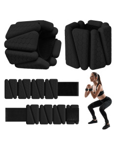 Pesas de Muñeca Ajustables FOUUAAOOU 0.9kg para Yoga y Gimnasio