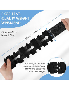 Pesas de Muñeca Ajustables FOUUAAOOU 0.9kg para Yoga y Gimnasio 2