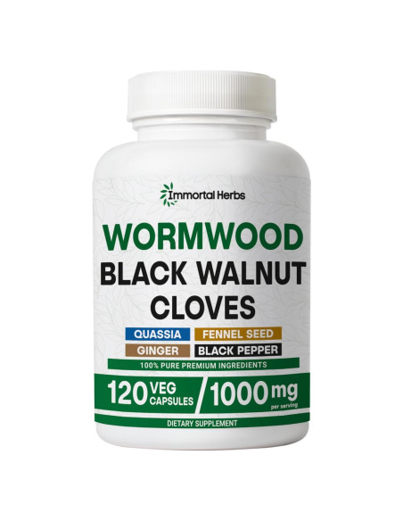 Cápsulas de Ajenjo Dulce Immortal Herbs 120 unidades 7 en 1