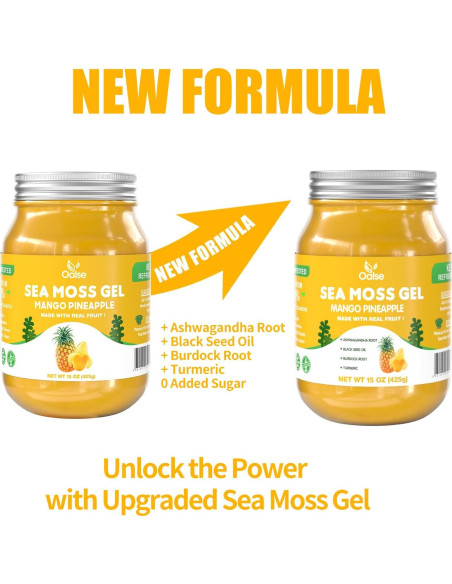 Gel de Musgo Marino Irlandés OALSE 425g Mango Piña Vegano