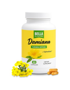 Hojas de Damiana Bella Todo Natural 60 Cápsulas 312g
