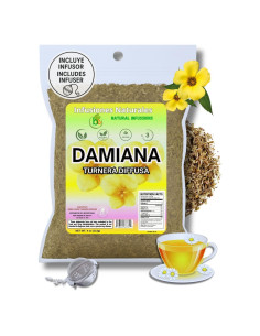 Té de Hoja de Damiana 113g Bexperts - Infusor Acero Inoxidable