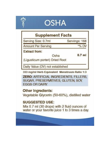 Extracto Líquido Sin Alcohol OSHA 118.29 ML - Secretos de la Tribu
