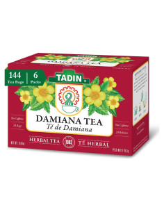 Té de Hierbas Sin Cafeína Tadin Damiana 144 Bolsitas