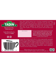 Té de Hierbas Sin Cafeína Tadin Damiana 144 Bolsitas 2