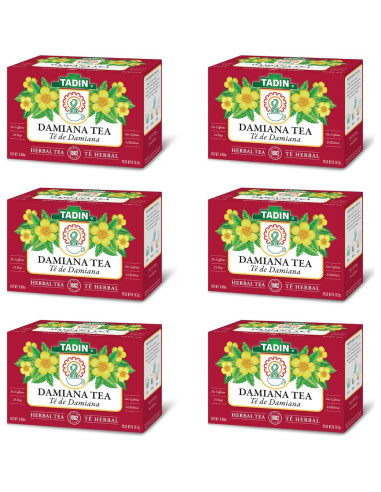 Té de Hierbas Sin Cafeína Tadin Damiana 144 Bolsitas