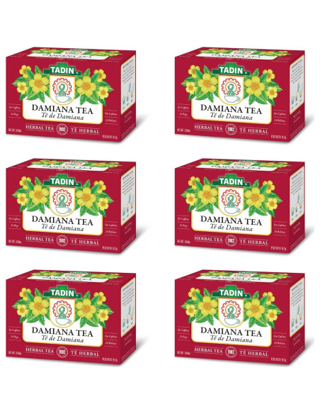 Té de Hierbas Sin Cafeína Tadin Damiana 144 Bolsitas