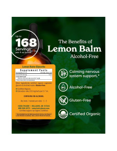 Extracto Líquido de Melisa Orgánica Herb Pharm 118 ml 2