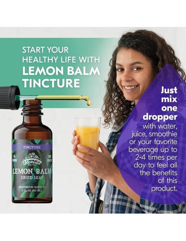 Tintura de Bálamo Limón Orgánico Florida Herbs 120 ml Vegana