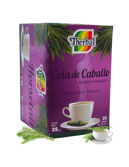 Té Cola de Caballo Therbal - 25 Bolsitas 100% Natural Vegano
