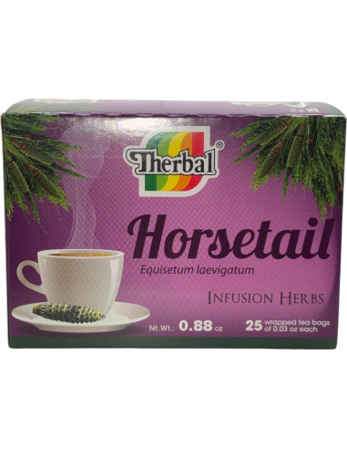 Té Cola de Caballo Therbal - 25 Bolsitas 100% Natural Vegano