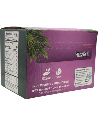 Té Cola de Caballo Therbal - 25 Bolsitas 100% Natural Vegano