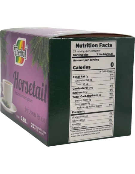 Té Cola de Caballo Therbal - 25 Bolsitas 100% Natural Vegano