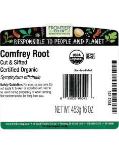 Raíz de Consuelda Orgánica Frontier Co-op 450g a Granel 2