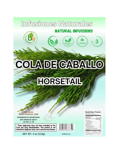Té Herbal Cola de Caballo Bexperts 113 g - 100% Natural