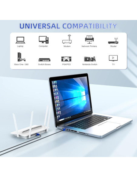 Cable Ethernet Cat 8 1.5 m AoforzTech Alta Velocidad