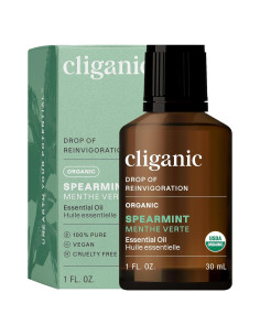 Aceite Esencial de Menta Verde Cliganic 30ml 100% Puro Orgánico