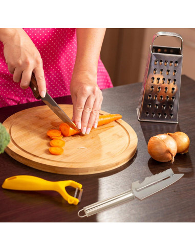 Cuchillo Pelador Multifuncional BESTonZON Acero Inoxidable 2 Pcs