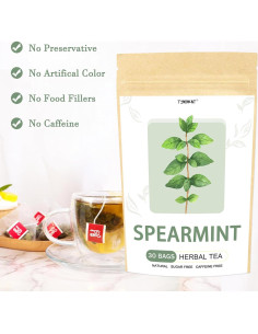 Té de Menta Verde Orgánico T'SMOMENT 30 Bolsitas 100% Natural 2