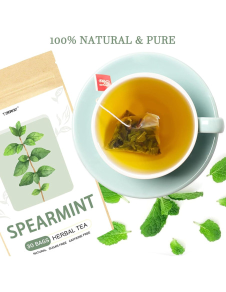 Té de Menta Verde Orgánico T'SMOMENT 30 Bolsitas 100% Natural