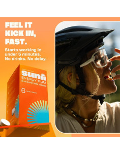 Chicle Energético Sunii - 50mg Cafeína, Sin Azúcar, 48pcs 2