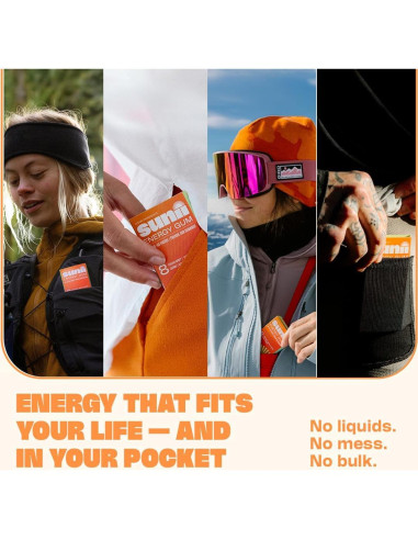 Chicle Energético Sunii - 50mg Cafeína, Sin Azúcar, 48pcs