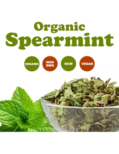 Hojas de Menta Verde Orgánica Food to Live 56.7g Secas